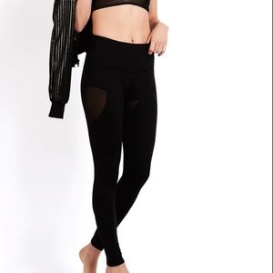 Beloforte wild spice legging S corset back sheer panel